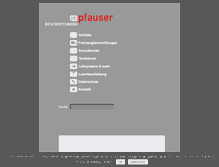 Tablet Screenshot of pfauser.com